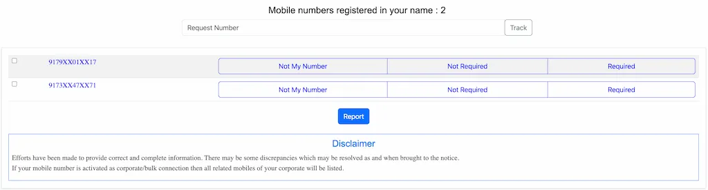 Know Mobile Connections in Your Name